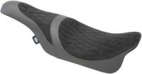 Drag Specialties - Drag Specialties Caballero Seat - Faux Suede Diamond Stitch - 0801-1038 - Image 1