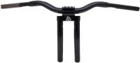 LA Choppers - LA Choppers 1-1/4in. Kage Fighter Pullback Heights T-Bar - 12in. Rise - Gloss Black - LA-7336-12B - Image 1
