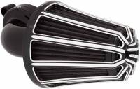 Arlen Ness - Arlen Ness Monster Sucker Air Cleaner Kit with Cover - 10-Gauge - Black - 81-035 - Image 2