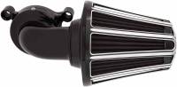Arlen Ness - Arlen Ness Monster Sucker Air Cleaner Kit with Cover - 10-Gauge - Black - 81-035 - Image 1