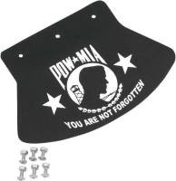 Drag Specialties - Drag Specialties Rubber Mud Flaps - Medium - POW-MIA - 1420-0045 - Image 1