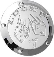 Joker Machine - Joker Machine Billet Derby Cover - Lucky 7 Chrome - 06-99L - Image 1