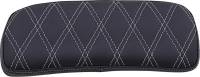 Drag Specialties - Drag Specialties Chopped Tour-Pak Backrest Pads - Double Diamond - Silver Stitch - 0822-0433 - Image 1