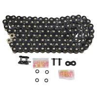 RK - RK 520 Max-X Chain - 120 Links - Black/Chrome - 520MAXX-150-BC - Image 1