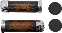 Drag Specialties - Drag Specialties Skull Grips with Red Eyes - Throttle Sleeve Not Included - 17-0505CDTS - Image 3