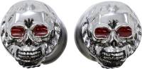 Drag Specialties - Drag Specialties Skull Grips with Red Eyes - Throttle Sleeve Not Included - 17-0505CDTS - Image 2