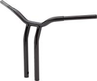 LA Choppers - LA Choppers 1-1/4in. Pullback Risers for Welded Kage Fighter T-Bars - Gloss Black - LA-7338-16B - Image 2