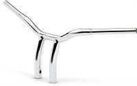 LA Choppers - LA Choppers 1-1/4in. Pullback Risers for Welded Kage Fighter T-Bars - Chrome - LA-7338-10 - Image 2