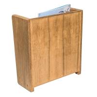Whitecap - Whitecap Teak Grate Front Magazine Rack - Image 2