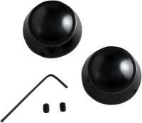 Drag Specialties - Drag Specialties Swingarm Pivot Bolt Covers - Gloss Black - C16-0225B - Image 1