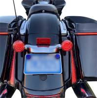 Drag Specialties - Drag Specialties LED Inserts for Bullet Style Turn Signals with 1157 Contact Base - Red - 2020-1813 - Image 2