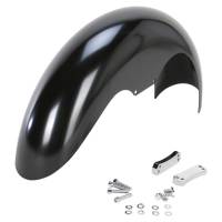 Klock Werks - Klock Werks Tire Hugger Series Level Front Fender with Chrome Mounting Blocks for 19in. Wheel - KW05-06-0001-C - Image 1