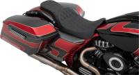 Drag Specialties - Drag Specialties Predator 2-Up Double Diamond Seats - Black Thread - 0801-1270 - Image 2