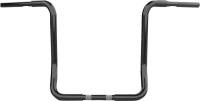 LA Choppers - LA Choppers 1-1/4 in. Twin Round Handlebars - Gloss Black - LA-7325-16B - Image 1