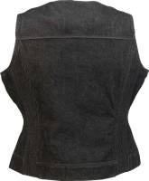 Z1R - Z1R Denim Womens Vest - 2831-0107 - Black - Small - Image 2