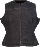 Z1R - Z1R Denim Womens Vest - 2831-0107 - Black - Small - Image 1