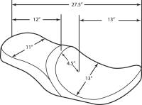Drag Specialties - Drag Specialties Low Profile Tour Seat for Yaffe 6 Gallon Tank - Mild Stitch - 0801-1069 - Image 5