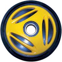 Parts Unlimited - Parts Unlimited Colored Idler Wheel - 165mm (No Insert) - Yellow - R0165G-2 401A - Image 1