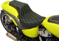 Drag Specialties - Drag Specialties Predator III Seat - Double Diamond - Silver Thread - 0802-1073 - Image 5