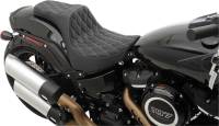 Drag Specialties - Drag Specialties Predator III Seat - Double Diamond - Silver Thread - 0802-1073 - Image 2