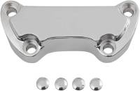 Drag Specialties - Drag Specialties Handlebar Clamp - Chrome - Scalloped - 0603-0002 - Image 1