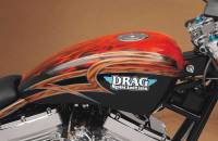 Drag Specialties - Drag Specialties Gas Tank With Chrome Aero-Style Gas Cap - 3.3 Gallon - Right Side Petcock - DS-390340 - Image 2