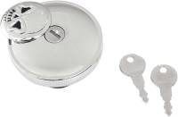 Drag Specialties - Drag Specialties Screw-In Locking Skull Gas Cap - Vented - Chrome - 0703-0688 - Image 2