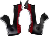 Moose Racing - Moose Racing Cheek Pads for F.I. Vaporwave Youth Helmets - Gray - Lg - 0134-3627 - Image 1