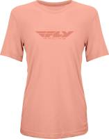 Fly Racing - Fly Racing Fly Origin Corporate Womens Tee - 356-0102M - Peach - Medium - Image 1