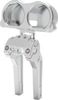 LA Choppers - LA Choppers Dual Gauge Mount for Performance Risers - Raw Aluminium - LA-7397-03R - Image 2
