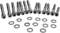 Drag Specialties - Drag Specialties Cam Cover Black Chrome Socket-Head Bolt Set - Smooth - MK687SBK - Image 1