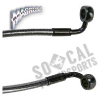 Magnum - Magnum Black Pearl E-Z Align Single Disc Front Brake Line - 90deg. Top Angle - 46in - 46246SW - Image 2