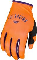 Fly Racing - Fly Racing Lite Womens Gloves - 377-611L - Deep Purple/White/Neon Coral - Large - Image 1