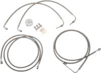 LA Choppers - LA Choppers Stainless Steel Brake Line Kit - 18-20in. Ape Hangers - LA-8050B19 - Image 2