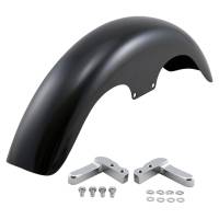 Klock Werks - Klock Werks Tire Hugger Series Klub Front Fender with Chrome Mounting Blocks for 19in. Wheel - KW05-06-0004-C - Image 1