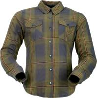 Z1R - Z1R Ashwood Womens Flannel Shirt - 3041-0685 - Olive - Small - Image 1