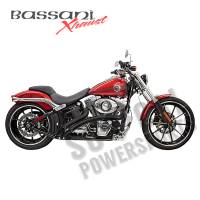 Bassani Manufacturing - Bassani Manufacturing Radial Sweepers Exhaust System - Black with Black Heat Shield - 1SD1FB - Image 2