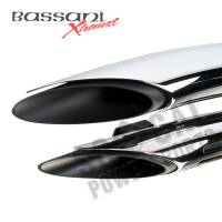 Bassani Manufacturing - Bassani Manufacturing Radial Sweepers Exhaust System - Black with Chrome Heat Shields with Holes - 1SD2F - Image 2