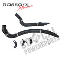 Bassani Manufacturing - Bassani Manufacturing Radial Sweepers Exhaust System - Black with Chrome Heat Shields with Holes - 1SD2F - Image 3