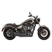Bassani Manufacturing - Bassani Manufacturing Pro Street Turn Out Exhaust System - Black - 6V23DB - Image 1