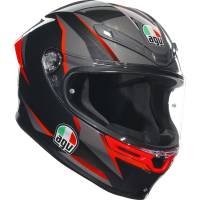 AGV - AGV K6 S Slashcut Helmet - 2118395002014M - Slashcut Black/Gray/Red - Medium - Image 1