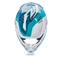Fly Racing - Fly Racing F2 Carbon Pure Helmet - 73-4138M - Teal/White - Medium - Image 3