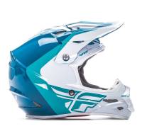 Fly Racing - Fly Racing F2 Carbon Pure Helmet - 73-4138M - Teal/White - Medium - Image 2