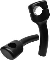 LA Choppers - LA Choppers Hefty Smooth Riser for 1-1/4in. Handlebar - 5.5in. Tall - Black - LA-7406-05M - Image 1