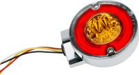 HardDrive - HardDrive Halo LED Front Turn Signal - Amber LED with Black Housing and Clear Lens - Dual Function - 164511 - Image 3
