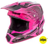 Fly Racing - Fly Racing Toxin Resin Helmet  - 73-8529-4-XS - Black/Neon Pink - X-Small - Image 1