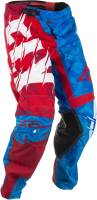 Fly Racing - Fly Racing Kinetic Outlaw Pants - 371-53230 - Red/Blue - 30 - Image 1
