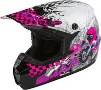 G-Max - G-Max MX-46Y Anim8 Youth Helmet - G3461782 - White/Neon Pink/Purple - Large - Image 1