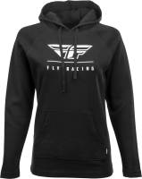 Fly Racing - Fly Racing Fly Crest Womens Hoody - 358-01302X - Black - 2XL - Image 1