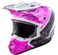 Fly Racing - Fly Racing Kinetic Crux Helmet - 73-3389XS - Pink/Black/White - X-Small - Image 1